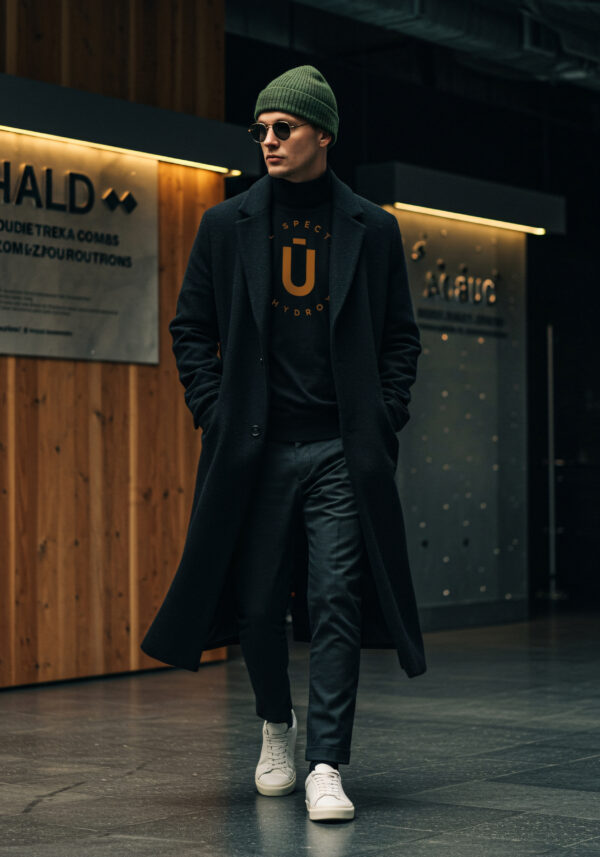 Uforia - Men's Long Sleeve Black Shirt