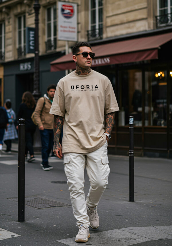 Uforia - Men's Tan Tee
